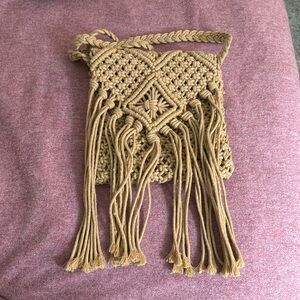 Crocheted crossbody purse